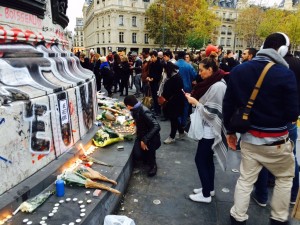 A vigil at La Republique. Paris, France.